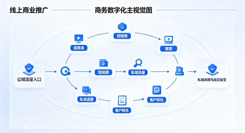 盖州市线上商业推广怎么做？全域流量闭环搭建与低成本转化实战指南